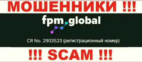 В сети internet промышляют жулики FPM Global !!! Их номер регистрации: 2903523