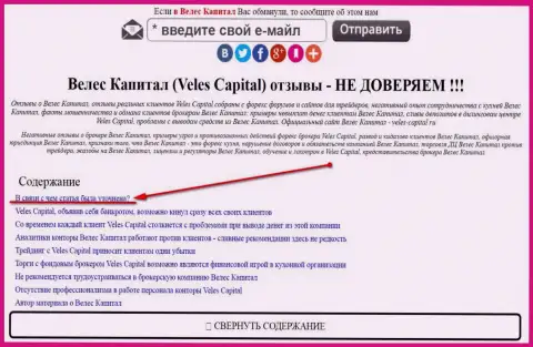 ВелесКапитал видно в зеркале veles-kapital.com (официальный сайт)