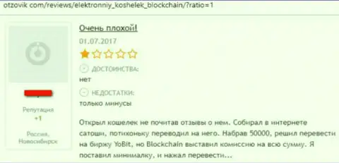 Blockchain - это очередная жульническая контора, где прикарманивают вклады своих же клиентов (негативный реальный отзыв)