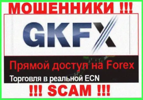 Не рекомендуем иметь дело с GKFX ECN их деятельность в области Forex - неправомерна