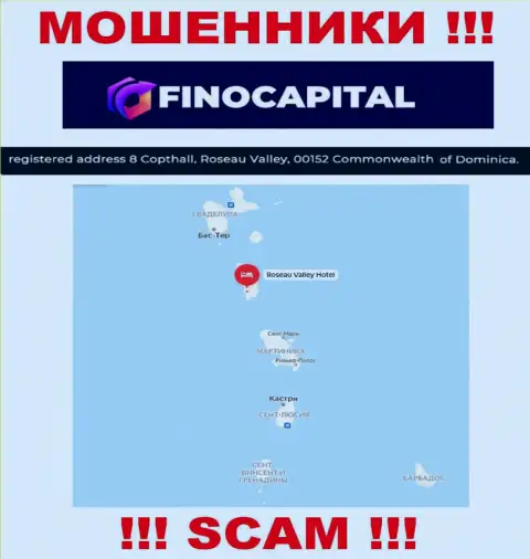 Фино Капитал - это МОШЕННИКИ, осели в оффшорной зоне по адресу: 8 Copthall, Roseau Valley, 00152 Commonwealth of Dominica