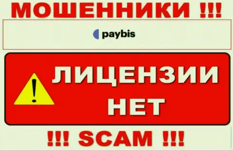 Сведений о лицензии PayBis у них на официальном web-сайте не предоставлено - это РАЗВОДИЛОВО !