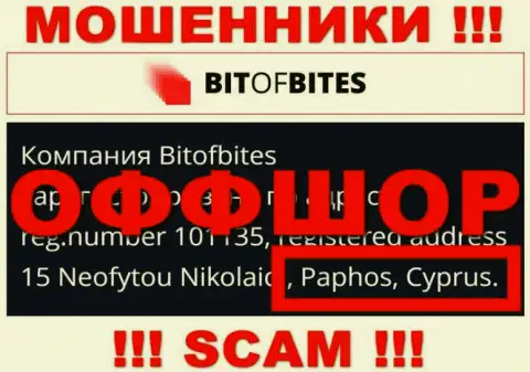 BitOfBites Com - это интернет-кидалы, их адрес регистрации на территории Cyprus