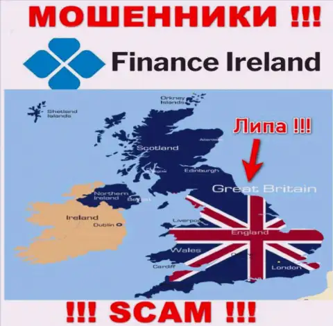 Мошенники Finance-Ireland Com не показывают достоверную информацию относительно своей юрисдикции