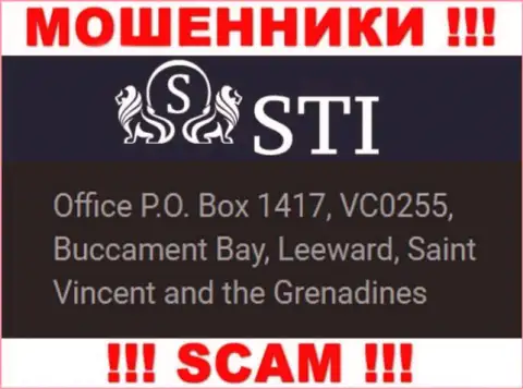 Saint Vincent and the Grenadines - это юридическое место регистрации конторы Stok Options