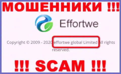 На сайте Effortwe говорится, что Effortwe Global Limited - это их юридическое лицо, но это не значит, что они добросовестны