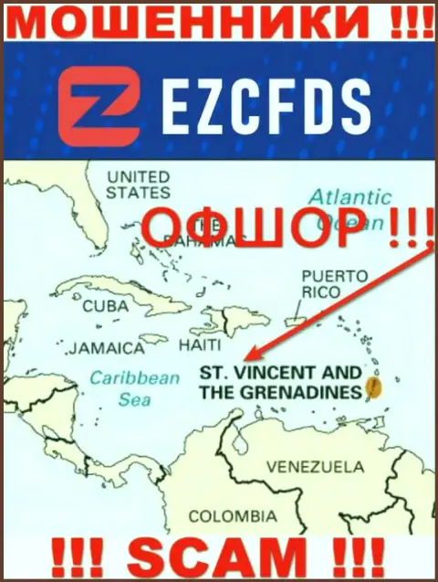 St. Vincent and the Grenadines - офшорное место регистрации воров ЕЗЦФДС, опубликованное у них на интернет-портале