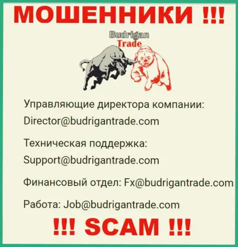Не отправляйте письмо на е-мейл Budrigan Ltd - это интернет-ворюги, которые отжимают деньги доверчивых клиентов