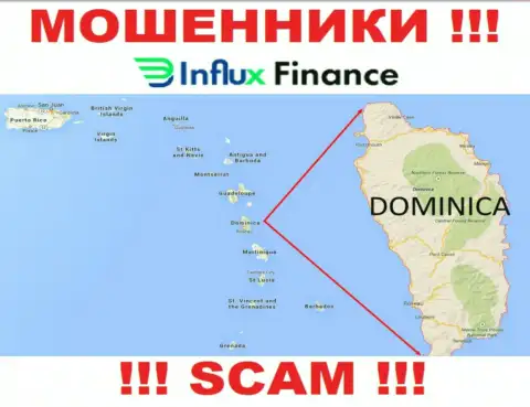 Контора InFluxFinance Pro - мошенники, обосновались на территории Dominica, а это оффшор