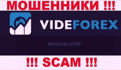 VideForex Com - это МОШЕННИКИ, принадлежат они INVOLVA CORP