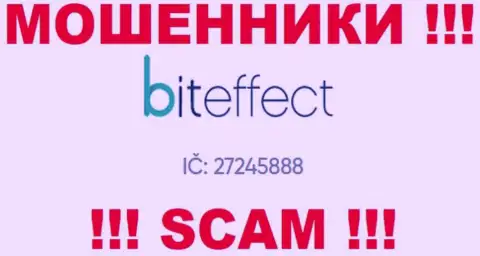 Номер регистрации еще одной противоправно действующей компании BitEffect - 27245888