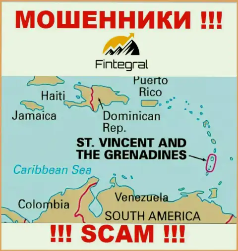 Сент-Винсент и Гренадины - здесь зарегистрирована преступно действующая контора Fintegral