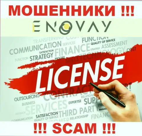 У организации Эно Вей не имеется разрешения на ведение деятельности в виде лицензионного документа - это МОШЕННИКИ