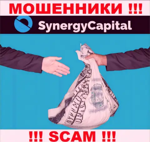 Обманщики из организации SynergyCapital вытягивают дополнительные финансовые вложения, не ведитесь