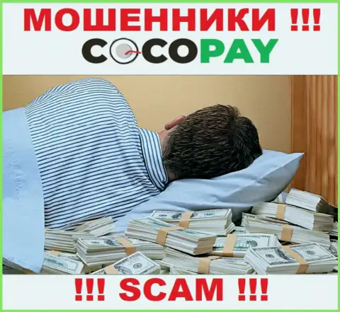 Вы не возвратите денежные средства, отправленные в организацию КокоПай - это internet мошенники ! У них нет регулятора