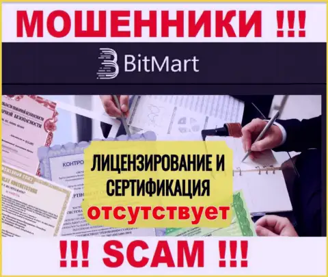 По причине того, что у конторы BitMart Com нет лицензии на осуществление деятельности, иметь дело с ними довольно-таки рискованно - это МОШЕННИКИ !!!