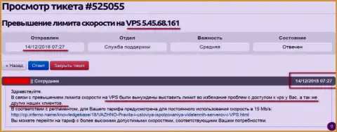 Веб-хостер уведомил, что VPS веб-сервера, где находился веб-сервис ffin.xyz получил ограничение в скорости